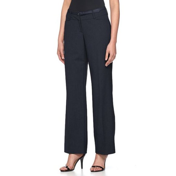 Apt. 9 Pants - Apt. 9 Women's Curvy Trousers Mid Rise with Belt-Black-New with Tags